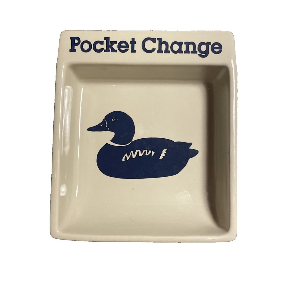 Trinket Pocket Change Ceramic Dish By Potpourri Press Duck Mallard Greensboro